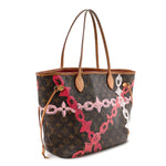 Monogram Bay Neverfull MM Rose Ballerine Poppy