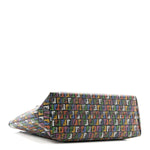 Zucca Spalmati Patent Zucchino Screen Print Medium Roll Tote Tobacco Multicolor Black