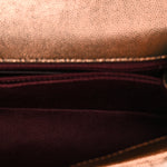 Metallic Caviar Quilted Mini Coco Handle Flap Gold