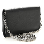 Epi Twist Chain Wallet Black