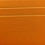 Lambskin Quilted Small Top Handle Vanity Case With Chain Light Brown Yellow
