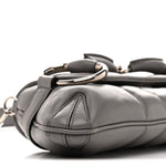 Nappa Vertical Matelasse Small Maxi Horsebit Chain Shoulder Bag Gray