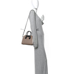 Sugar Goatskin Mini Tri-Color Antigona Linen
