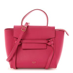 Grained Calfskin Nano Belt Bag Raspberry