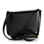 Box Calfskin Medium Classic Box Flap Bag Black