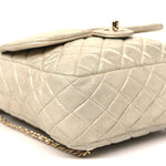 Metallic Lambskin Quilted Small In Seoul Backpack Light Gold