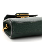 Calfskin Micro VSling Top Handle Shoulder Bag  Green