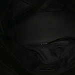 Coated Canvas Quilted Large Paris Biarritz Tote Black