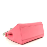 Nappa Colorblock Mini Peekaboo Iconic Satchel Rosa Fluo Oxigen Slate