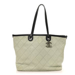 Grained Calfskin Shopping Fever Tote Green