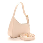 Calfskin Jitney Hobo Cream
