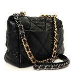 Goatskin Quilted Large Chanel 19 Flap Black