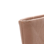 Caviar Quilted Shopping Tote Pink