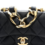 Lambskin Quilted Mini CC Funky Town Flap Black