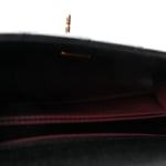 Caviar Quilted Mini Coco Handle Flap Black