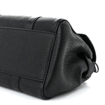 Natural Grain Small Bayswater Satchel Black
