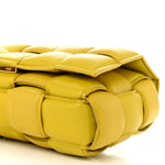 Nappa Maxi Intreccio Padded Cassette Crossbody Bag Buttercup