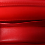 Calfskin Enamel Vlogo Small Loco Shoulder Bag Rouge Pur