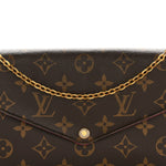 Monogram Pochette Felicie Chain Wallet Fuchsia