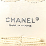 Caviar Quilted Medium Double Flap Ivory