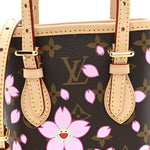 LV X TM Monogram Cherry Blossom Nano Bucket Sakura Brown