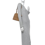 Vitello Small Soft Peekaboo Satchel Cappuccino