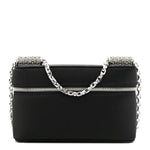 Satin Crystal Pave Medium Sicily Tubes Black