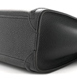 Drummed Calfskin Nano Luggage Black