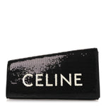 Sequin Asymetric Clutch  Black White