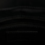 Calfskin Y Quilted Monogram Monochrome Medium Loulou Chain Satchel Black