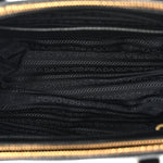 Saffiano Small Galleria Double Zip Tote Black