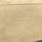 Suede Calfskin Small Faye Shoulder Bag Motty Grey