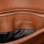 Roxy Calfskin Web Medium Blondie Shoulder Flap Bag Cuir