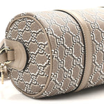 GG Shadow Monogram Ophidia Top Handle Bowler Bag Taupe
