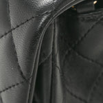 Lambskin Quilted Mini Rectangular Flap Black