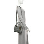 Lambskin Cannage Small My ABCDior Lady Dior Grey