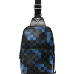Damier Graphite Pixel Avenue Sling Backpack Blue