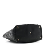 Calfskin Quilted Large Cambon Tote Black