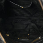 Vitello Daino Shoulder Bag Black