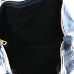 Agneau Giant 12 Gold Hardware Work Bleu Glacier