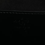 Calfskin Trompe L'oeil Twist Shoulder Bag MM Black Brown
