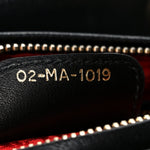 Lambskin Cannage Medium Lady Dior Black