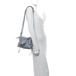 Denim BB Monogram Neo Cagole Handbag XS Blue