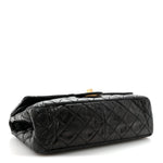 Aged Calfskin Quilted 2.55 Reissue 227 Flap Black