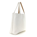 Taurillon Clemence Double Sens 45 Reversible Tote White Sable