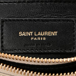 Calfskin Y Quilted Monogram Small Loulou Chain Satchel Crema Soft