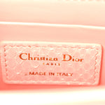 Snakeskin 30 Montaigne Box Bag Rose Clair