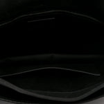Grained Lambskin Monogram Large Niki Chain Satchel Black