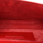 Smooth Calfskin Medium Classic Monogram Kate Tassel Satchel Lipstick Red