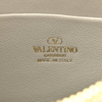 Satin Mini Crystal Vlogo Hobo Bag Silver